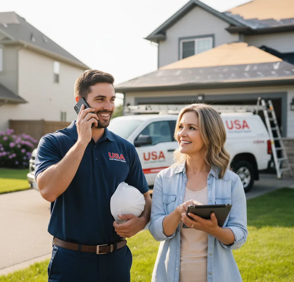 USA Roof Repair Experts customer support in Middlebury